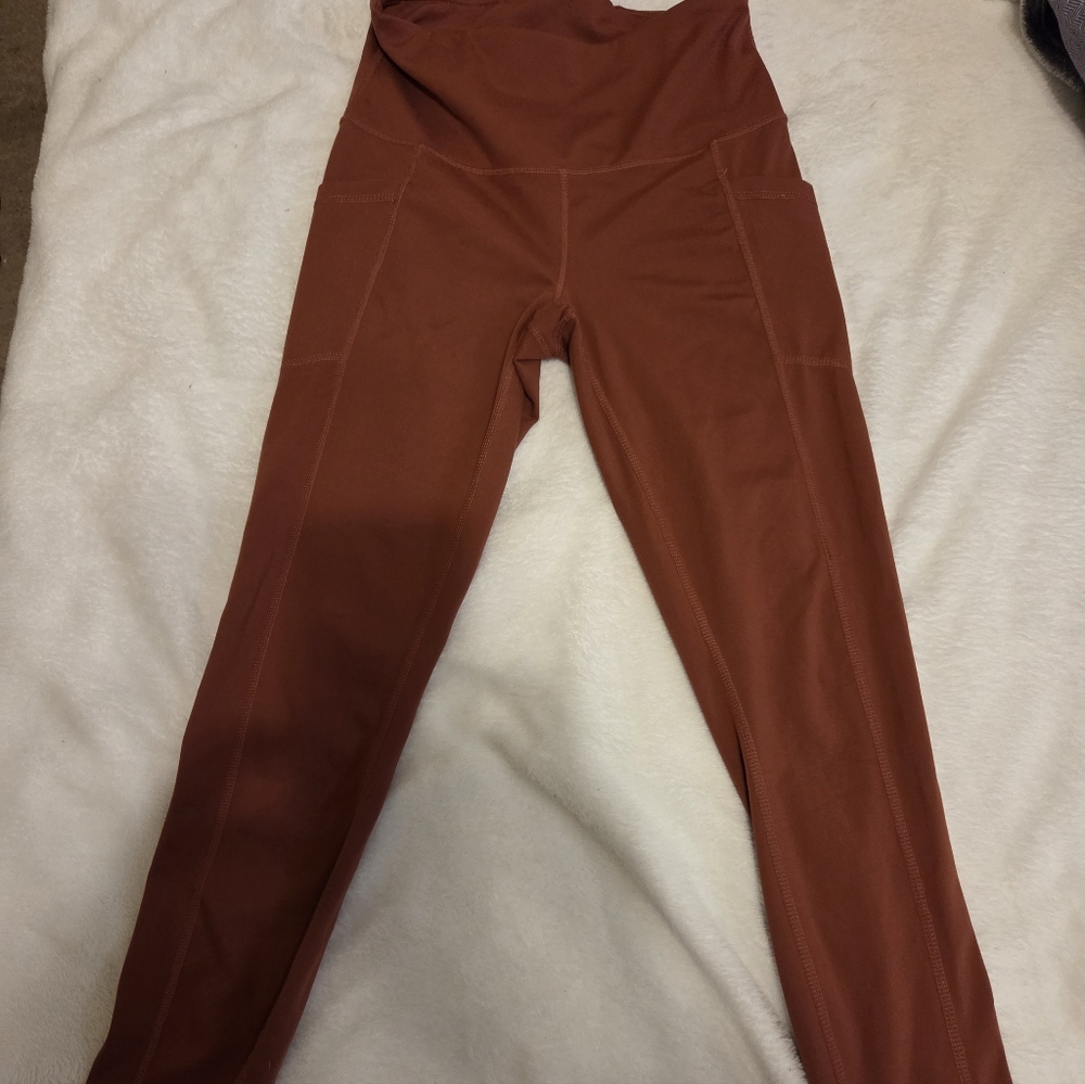 Yogalicious LUX High-Waist Rust Brown Leggings